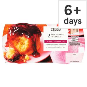 Tesco 2 Jam Sponge Puddings 220G