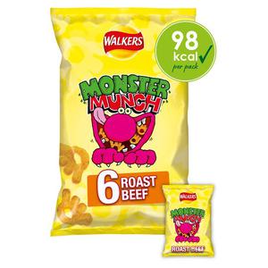 Walkers Monster Munch Roast Beef 6X20g