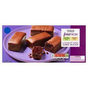 Tesco Free From 5 Chocolate Coated Cake Slices