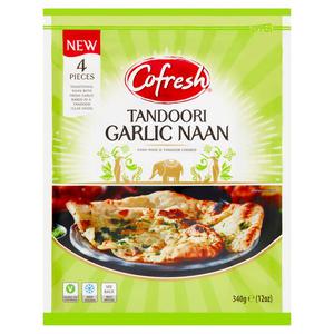 Cofresh Tandoori Garlic Naan 4 Pieces 340G