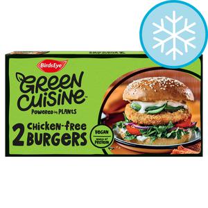 Birds Eye Green Cuisine 2 Chicken Free Burgers 200G