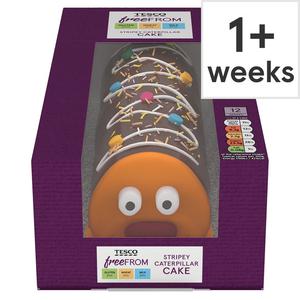 Tesco Free From Stripey Caterpillar Cake