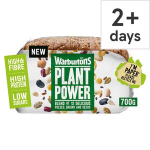 Warburtons Plant Power Sliced Wholemeal Bread 700G