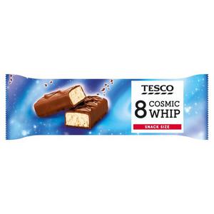 Tesco Cosmic Whip Chocolate Bars Multipack 8 X 22g