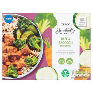 T. Beaut Balncd Tesco Beautifully Balanced Beef & Broccoli Stroganoff 400G