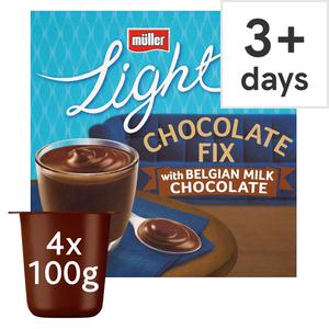 Muller Light Chocolate Fix Milk Chocolate 4 Pack 400G