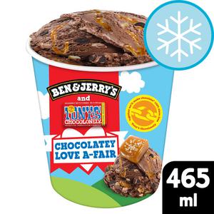 Ben & Jerry's Tony's Chocolonely Chocolate Love A Fair Ice Cream 465Ml