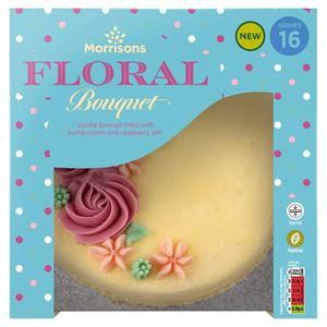 Morrisons Floral Bouquet Celebration Cake Serves 16