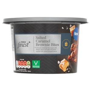 Tesco Finest Salted Caramel Brownie Bites 266G