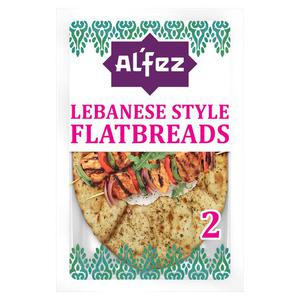 Al'fez Lebanese Style Flatbreads Flame Baked 180G