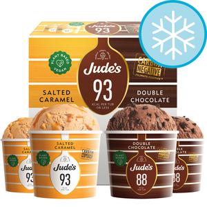 Local Jude'S Ice Cream Jude's Plant-Based Salted Caramel & Chocolate Ice Cream 4X85ml