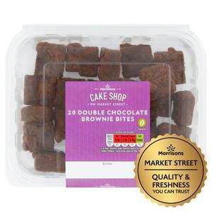 Morrisons Market Street Double Chocolate Brownie Bites