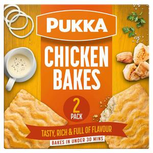 Pukka 2 Chicken Bakes 306G