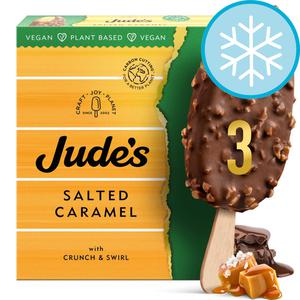 Local Jude'S Ice Cream Jude's Plant-Based Salted Caramel Ice Cream 3X80ml