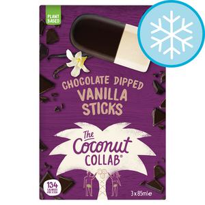 The Coconut Collaborative Chocolate Dipped Vanilla Sticks 3X85ml