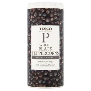 Tesco Whole Black Peppercorns 100G