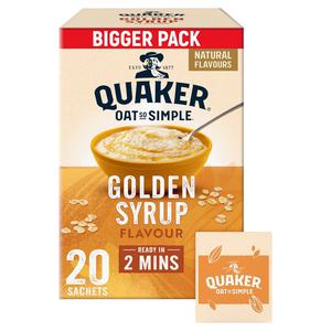 Quaker Oat So Simple 20 Golden Syrup Porridge Sachets 720G