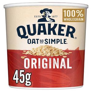 Quaker Oat So Simple Original Porridge Pot 45G