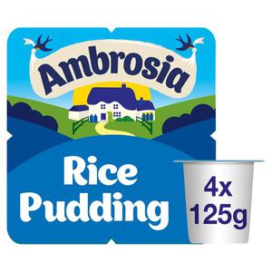 Ambrosia Creamed Rice Pudding 4 X 125G