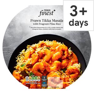 Tesco Finest Prawn Tikka Masala & Pilau Rice 400G