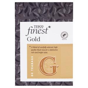 Tesco Finest Gold 80 Tea Bags 250G