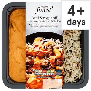 Tesco Finest Beef Stroganoff With Rice 400G