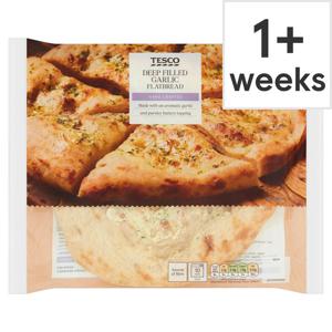 Tesco Garlic Flatbread 255G