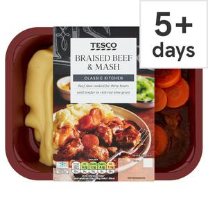 Tesco Braised Beef & Mash 400G