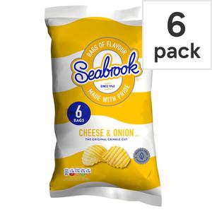 Seabrook Cheese & Onion Sixer 6 Pack