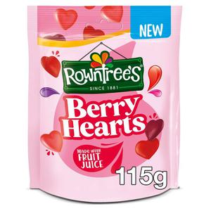 Rowntree's Berry Hearts Sweets Sharing Bag 115G