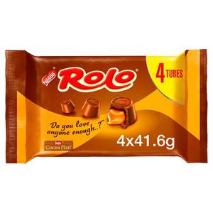 Nestle Rolo Chocolate Bars Multipack 4 X 41.6g