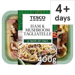 Tesco Ham & Mushroom Tagliatelle 400G