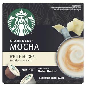 Starbucks Nescafe Dolce Gusto White Mocha Coffee 6 Capsules 123G