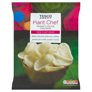 Tesco Plant Chef Prawn Flavour Crackers 60G