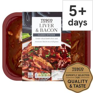 Tesco Liver & Bacon 400G