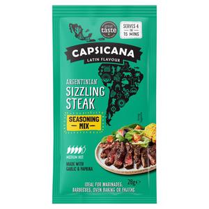 Capsicana Sizzling Steak Garlic Seasoning Mix Argentinian 28G