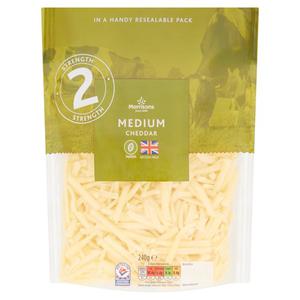 Morrisons Grated Medium White Cheddar