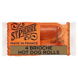 St Pierre St. Pierre 4 Brioche Hot Dog Rolls