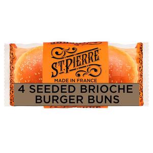 St Pierre St. Pierre 4 Seeded Brioche Burger Buns