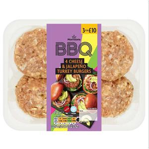 Morrisons Jalapeno And Cheese Turkey Burger