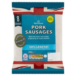 Morrisons Butcher's Style Reduced Fat Pork Sausages