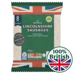 Morrisons Butcher's Style Thick Lincolnshire Sausages