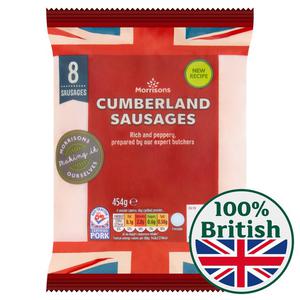 Morrisons Butcher's Style Thick Cumberland Sausages