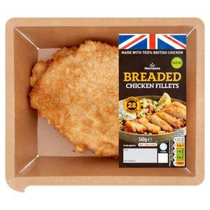 Morrisons 2 Breaded Chicken Fillets