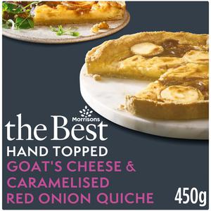 Morrisons The Best Goats Cheese & Caramelised Onion Quiche