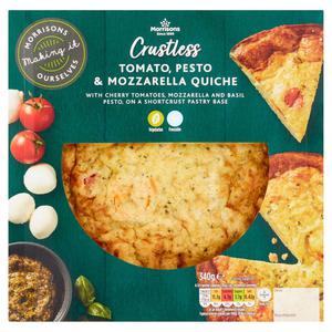 Morrisons Tomato, Pesto & Mozzarella Crustless Quiche