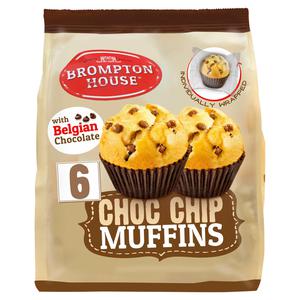 Brompton House Choc Chip Muffins 6 x 25g (150g)