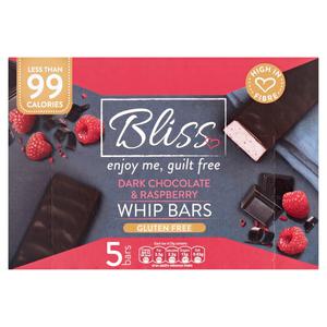 Bliss Dark Chocolate & Raspberry Whip Bars 5 x 25g (125g)