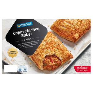 Greggs Limited Edition Cajun Chicken Bakes 320g