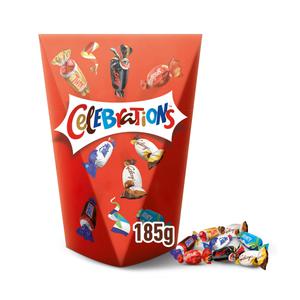 Celebrations Milk Chocolate Selection Box of Mini Chocolate & Biscuit Bars 185g